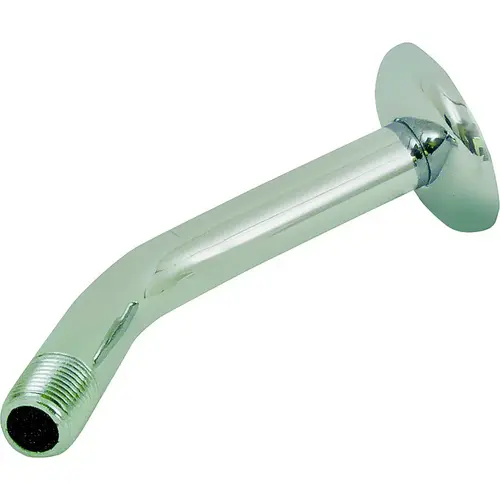 Shower Arm with Flange, 1/2-14 NPT in Connection, Threaded, 7 in L, Plastic Shower Arm with Flange, 1/2-14 NPT in Connection, Threaded, 7 in L, Plastic