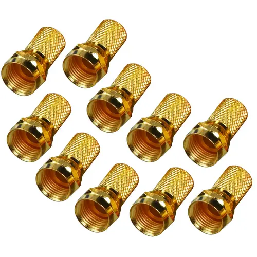 Twist On Connector, F Connector - pack of 10 Twist On Connector, F Connector - pack of 10