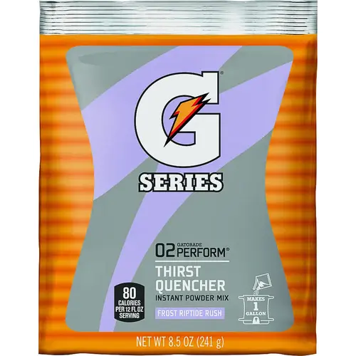 Thirst Quencher Instant Powder Sports Drink Mix, Powder, Riptide Rush Flavor, 8.5 oz Pack Thirst Quencher Instant Powder Sports Drink Mix, Powder, Riptide Rush Flavor, 8.5 oz Pack