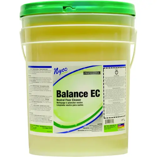 nyco Floor Cleaner, 5 gal Pail, Liquid, Citrus Lemon, Clear Yellow nyco Floor Cleaner, 5 gal Pail, Liquid, Citrus Lemon, Clear Yellow