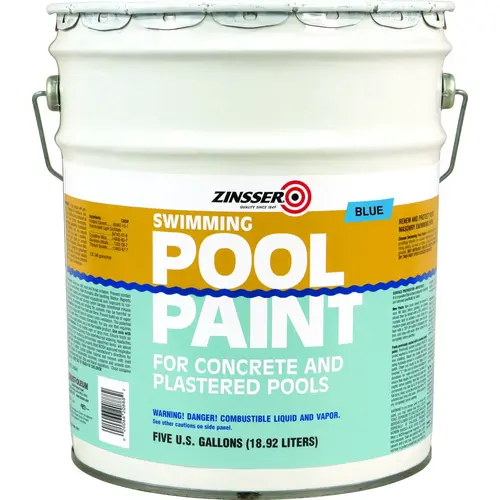 Pool Paint, Matte, Blue, 5 gal Pool Paint, Matte, Blue, 5 gal