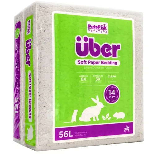 Uber W801000PWB Pet Bedding, White - pack of 4