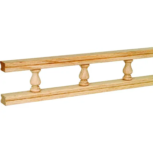 Galley Rail, 6 ft L, 2-1/2 in W, Natural Galley Rail, 6 ft L, 2-1/2 in W, Natural