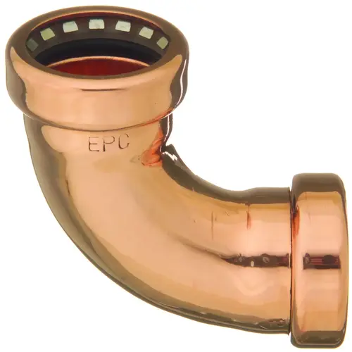 907 Series Pipe Elbow, 3/4 in, 90 deg Angle, Copper, 200 psi Pressure 907 Series Pipe Elbow, 3/4 in, 90 deg Angle, Copper, 200 psi Pressure