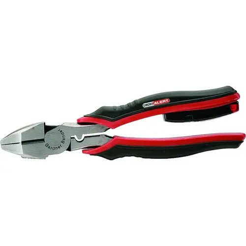 Lineman's Plier, 9 in OAL, 1-1/8 in Jaw Opening, Red Handle, Comfort-Grip Handle, 1-1/4 in W Jaw