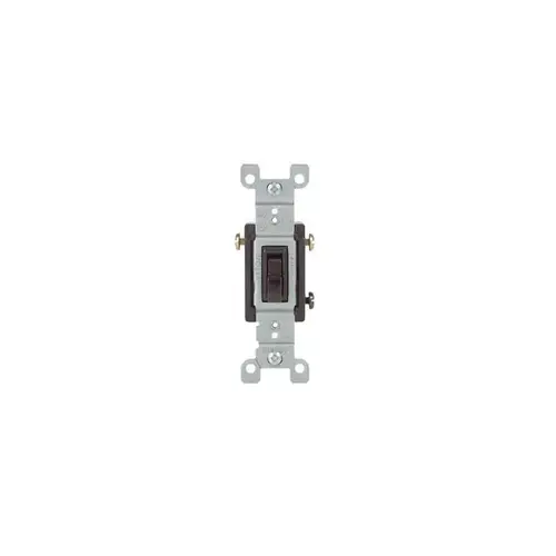 Toggle Switch, 15 A, 120 V, 3 -Position, Push-In Terminal, Thermoplastic Housing Material Brown - pack of 10 Toggle Switch, 15 A, 120 V, 3 -Position, Push-In Terminal, Thermoplastic Housing Material Brown - pack of 10