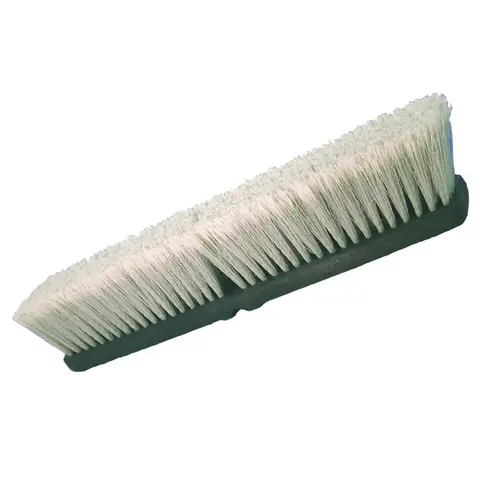 Broom Head, Threaded, 3 in L Trim, Polypropylene/Polystyrene Bristle, Gray Broom Head, Threaded, 3 in L Trim, Polypropylene/Polystyrene Bristle, Gray
