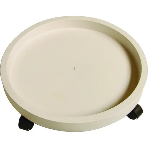 Planter Dolly, 13 in OAL, 13 in OAW, 2.75 in OAH, 1 -Shelf, Plastic Shelf, White Shelf Planter Dolly, 13 in OAL, 13 in OAW, 2.75 in OAH, 1 -Shelf, Plastic Shelf, White Shelf