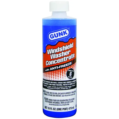 Windshield Washer Fluid, 16 fl-oz Bottle Clear Blue Windshield Washer Fluid, 16 fl-oz Bottle Clear Blue