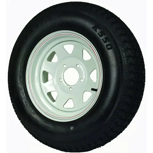 Trailer Tire, 1820 lb Withstand, 4-1/2 in Dia Bolt Circle Trailer Tire, 1820 lb Withstand, 4-1/2 in Dia Bolt Circle