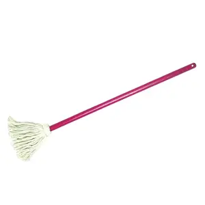 BIRDWELL 9302-12 Toy Mop, Cotton Mop Head, Wood Handle