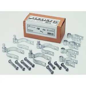 STEPHENS PIPE & STEEL LLC HD07120RP Gate Hardware Kit, Double-Drive, For: Chain Link Gate