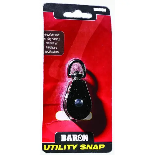 Rope Pulley, 5/32 in Rope, 1 in Sheave, Cadmium Rope Pulley, 5/32 in Rope, 1 in Sheave, Cadmium