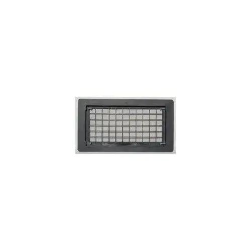 Foundation Vent, 15-1/4 in W, Polypropylene, Black Oxide