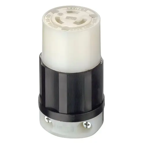 Single Receptacle, 2 -Pole, 250 V, 20 A, NEMA: NEMA L6-20R, Black Single Receptacle, 2 -Pole, 250 V, 20 A, NEMA: NEMA L6-20R, Black