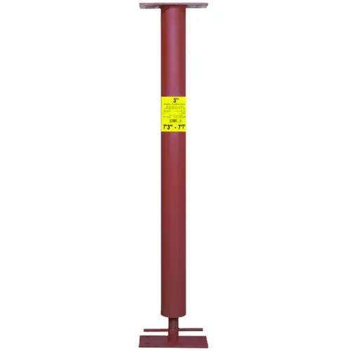 Extend-O-Column Series Round Column, 7 ft to 7 ft 4 in Red