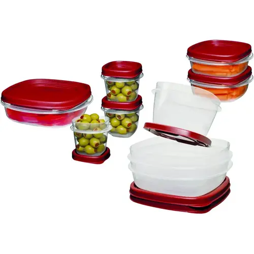 1777170 Food Container Set, 1/2, 1-1/4, 2, 3, 5 Cups Capacity, Plastic, Clear 1777170 Food Container Set, 1/2, 1-1/4, 2, 3, 5 Cups Capacity, Plastic, Clear