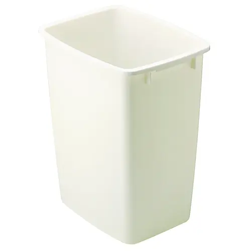 2806 Waste Basket, 36 qt Capacity, Polyethylene, Bisque, 18 in H