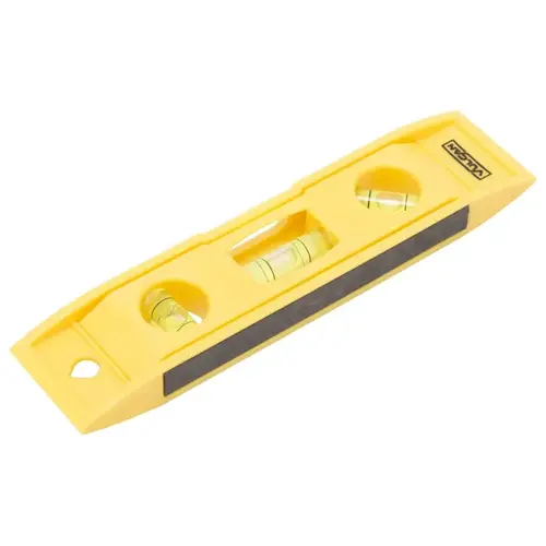 Torpedo Level, 6 in L, 3-Vial, 1-Hang Hole, Magnetic, Plastic - pack of 12 Torpedo Level, 6 in L, 3-Vial, 1-Hang Hole, Magnetic, Plastic - pack of 12