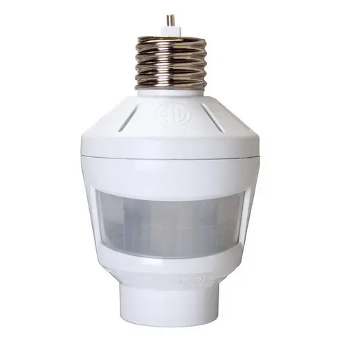 Light Control, 1.25 A, 120 V, Motion Sensor, 120 deg Sensing, 20 ft Sensing, White