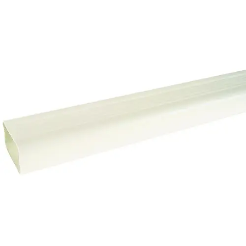 DOWNSPOUT 3X4IN WHITE VINYL - pack of 5 DOWNSPOUT 3X4IN WHITE VINYL - pack of 5