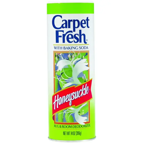 Carpet and Room Deodorizer, 14 oz Can, Honeysuckle, White