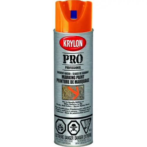 Professional Marking Paint, Fluorescent Orange, 15 oz Professional Marking Paint, Fluorescent Orange, 15 oz