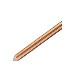 nVent ERICO 615840UPC 5/8 In. x 4 Ft. Steel Core Copper Bonded Ground Rod
