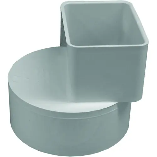 Downspout Offset Adapter, 2x3x4 Inch, White Downspout Offset Adapter, 2x3x4 Inch, White