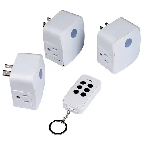 Remote Fob, 15 A, 120 V, 1875 W, White - pack of 3 Remote Fob, 15 A, 120 V, 1875 W, White - pack of 3