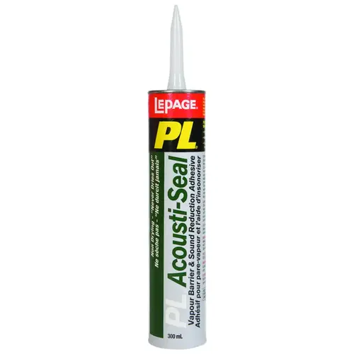 Acoustical Sealant, Black, 41 to 95 deg F, 295 mL Cartridge Acoustical Sealant, Black, 41 to 95 deg F, 295 mL Cartridge