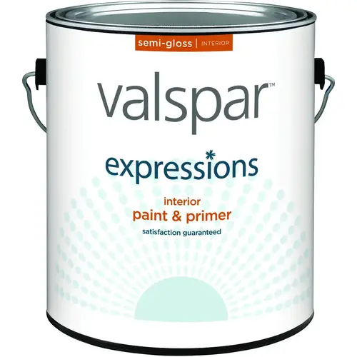 Expressions 005.00.007 Interior Paint and Primer, Semi-Gloss, White, 1 gal - pack of 4 Expressions 005.00.007 Interior Paint and Primer, Semi-Gloss, White, 1 gal - pack of 4