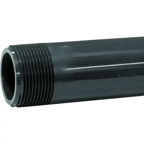 212060BC Pipe Nipple, 1-1/4 in, PVC, SCH 80 Schedule, 6 in L