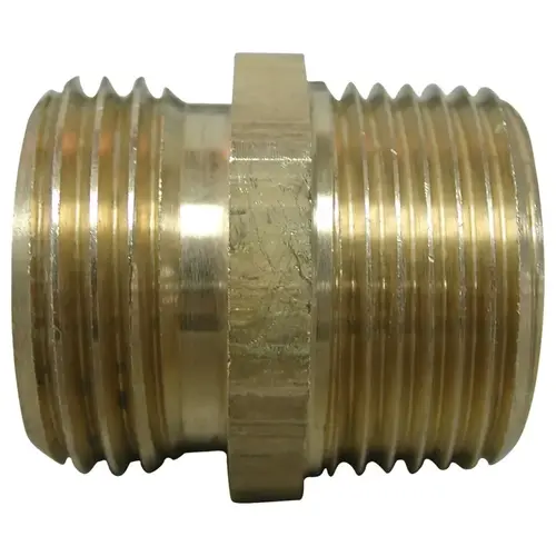 Hose Adapter, 3/4 x 3/4 x 1/2 in, MHT x MIP x FIP, Brass, Brass, For: Garden Hose Hose Adapter, 3/4 x 3/4 x 1/2 in, MHT x MIP x FIP, Brass, Brass, For: Garden Hose