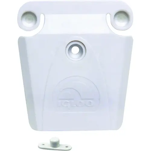 Ice Chest Latch Set, Plastic, White