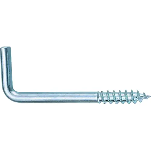 Screw Hook, 13/16 in Opening, 6.5 mm Thread, 3 in L, Steel, Zinc - pack of 2 Screw Hook, 13/16 in Opening, 6.5 mm Thread, 3 in L, Steel, Zinc - pack of 2