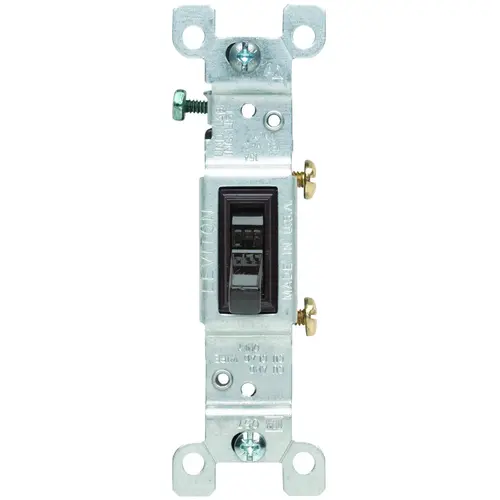 Switch, 15 A, 120 V, Push-In Terminal, Thermoplastic Housing Material, Brown - pack of 10 Switch, 15 A, 120 V, Push-In Terminal, Thermoplastic Housing Material, Brown - pack of 10