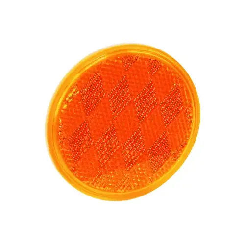 Safety Reflector, Amber Reflector, Plastic Reflector, Adhesive Mounting Safety Reflector, Amber Reflector, Plastic Reflector, Adhesive Mounting