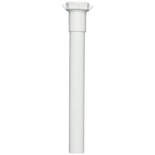 Pipe Extension Tube, 1-1/4 in, 6 in L, Slip-Joint, PVC, White Pipe Extension Tube, 1-1/4 in, 6 in L, Slip-Joint, PVC, White