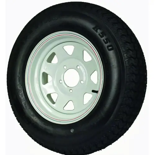 Trailer Tire, 1760 lb Withstand, 4-1/2 in Dia Bolt Circle Trailer Tire, 1760 lb Withstand, 4-1/2 in Dia Bolt Circle