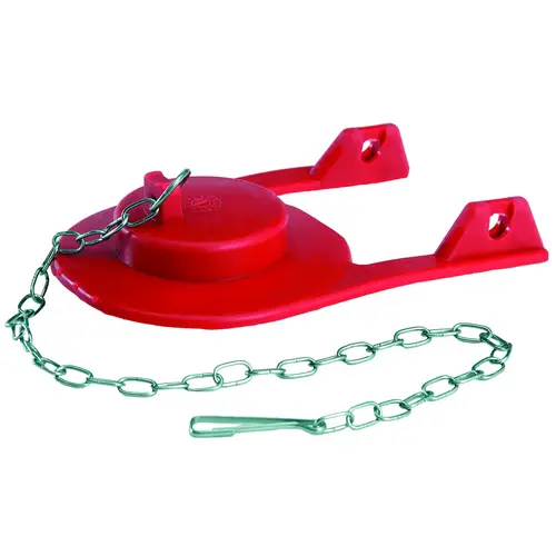 Toilet Flapper, Specifications: 2 in Size, Rubber, Red Toilet Flapper, Specifications: 2 in Size, Rubber, Red