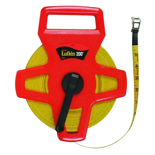 Crescent Lufkin FE150/1707 Tape Measure, 150 ft L Blade, 1/2 in W Blade, Fiberglass Blade, ABS Case, Orange Case Crescent Lufkin FE150/1707 Tape Measure, 150 ft L Blade, 1/2 in W Blade, Fiberglass Blade, ABS Case, Orange Case