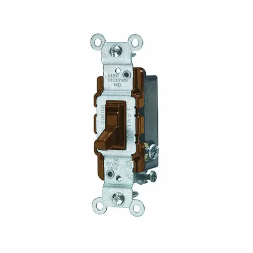 Toggle Switch, 15 A, 120 V, 3 -Position, Push-In Terminal, Thermoplastic Housing Material White - pack of 10 Toggle Switch, 15 A, 120 V, 3 -Position, Push-In Terminal, Thermoplastic Housing Material White - pack of 10