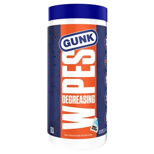 Degreasing wipes, blue 8x12, 30 per container - pack of 6
