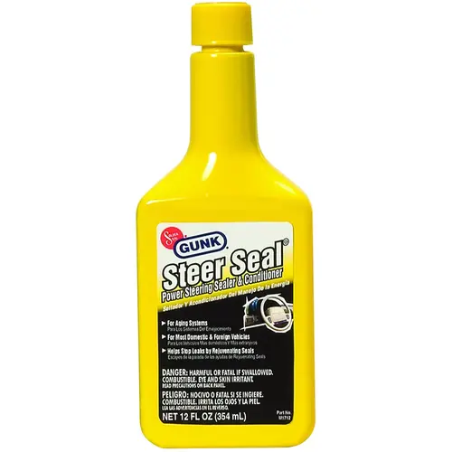 Power Steering Sealer Amber, 12 oz Bottle Power Steering Sealer Amber, 12 oz Bottle