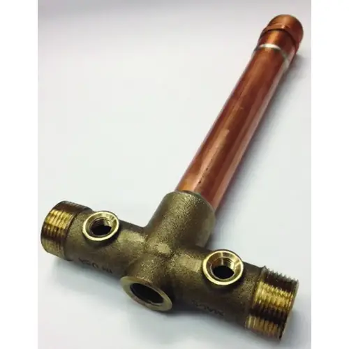 Tank Cross, 3/4 x 1 in, Female x Male, Copper/Silicone Bronze Tank Cross, 3/4 x 1 in, Female x Male, Copper/Silicone Bronze