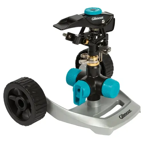 Lawn Sprinkler with Wheeled Base, 43 ft, Circular, Metal Lawn Sprinkler with Wheeled Base, 43 ft, Circular, Metal