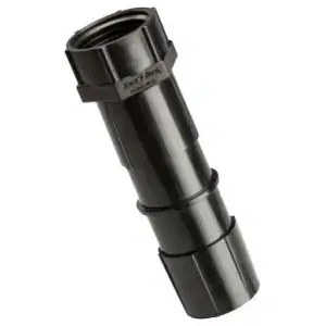 RAIN BIRD EF075FHTSM Hose Adapter, 3/4 in, FHT x Tube, Plastic, Black, For: 1/2 to 5/8 in Tubing