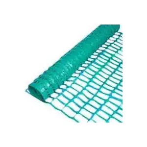 MUTUAL INDUSTRIES 14993-38-50 Safety Fence, 50 ft L, 3-1/2 x 1-3/4 in Mesh, Plastic, Green