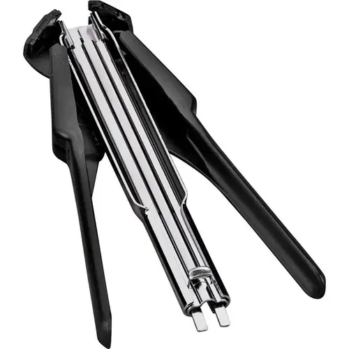 Hog Ring Plier, Stainless Steel Jaw, 7-1/2 in L Black/Silver Hog Ring Plier, Stainless Steel Jaw, 7-1/2 in L Black/Silver